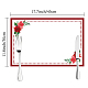 Tapis de table rectangle avec motif de fleurs en coton et lin AJEW-WH0196-004-2