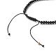Бесконечный плетеный браслет из бисера для девочек и женщин BJEW-JB06957-02-5