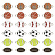 Pandahall 30 pièces 6 styles breloques de connecteur en alliage d'émail ENAM-TA0001-72-1