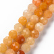 Natürliche gelbe Aventurin Perlen Stränge G-S362-123E-1