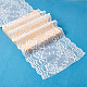 Fingerinspire 180mm breiter elastischer Besatzstoff 9m dehnbares Spitzenband (weiß) mit Blumenmuster für Brauthochzeitsdekorationen EW-WH0003-02B-5