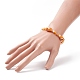 Colonne avec mauvais œil au chalumeau et bracelet extensible en perles de verre pour femme BJEW-JB08634-03-3