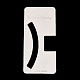 厚紙紙ヘアクリップディスプレイカード  ヘアクリップ ディスプレイカード  長方形  ホワイト  13x6x0.05cm  穴：29x10mm CDIS-A006-13-1