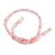 Perle di vetro di quarzo ciliegio fili G-M420-H07-03-3