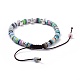 Bracelets de perles de tresse de fil de nylon BJEW-JB04552-01-3