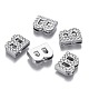 Alloy Letter Slide Charms RB-F034-01B-P-RS-3