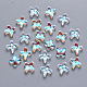 Perles de verre peintes par pulvérisation transparent GLAA-R211-06-D01-1
