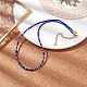 Colliers de perles en lapis-lazuli naturel de style bohème NJEW-JN04658-04-3