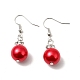 Regalo di San Valentino per i gioielli di perle di vetro fidanzata fissa orecchini e bracciali SJEW-JS00265-20-2