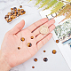 SUPERFINDINGS 40PCS 4 Sizes Natural Tiger Eye Stone Flat Back Dome Cabochons Beads for DIY Jewellery Making (No Hole) G-GA0001-12B-3