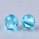 Perles en plastique transparentes KY-T005-6mm-639-2