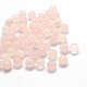 Naturel ronde rose perles de quartz G-Q450-15-1