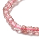 Chapelets de perles aux fraises en quartz naturel G-D470-08-3