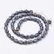 Non-magnetic Synthetic Hematite Beads Strands G-F396-16-6x8mm-2