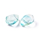 Transparente Glas Anhänger / charms GLAA-L027-L-2
