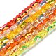 Transparent Electroplate Glass Beads Strands GLAA-Q099-J01-M01-1