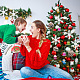 Benecreat 7 Stile Frohe Weihnachten Kunststoffanhänger Dekorationsset HJEW-BC0001-45-6