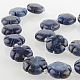 Dyed & Natural Gemstone Lapis Lazuli Flower Bead Strands G-E237-03-18mm-1