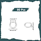 Pandahall Elite 80 шт. 925 круглых кольца из стерлингового серебра STER-PH0001-48-2