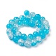 Chapelets de perles bicolores en verre craquelé GLAA-F098-03E-03-2
