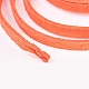 スエード調コード  フェイクレース  レッドオレンジ  5x1.5mm  約5.46ヤード（5m）/ロール X-LW-R003-5mm-1053-3