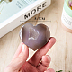 Coeur d'agate druzy naturelle pierres d'amour G-PW0004-09-3