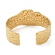 Placage ionique (IP) 304 bracelets à larges manchettes martelés en acier inoxydable pour femmes BJEW-L682-012G-2