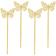 4 segnalibro in ottone cavo&nbsp;AJEW-SC0002-82-1