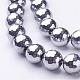 Non-Magnetic Synthetic Hematite Bead Strands G-D009-1-2