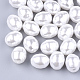 Cuentas de perlas de imitación de plástico abs ecológico OACR-T012-08-1