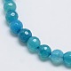 Natural Agate Round Beads Strand G-L084-6mm-03-2