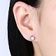 Exquisite 925 Sterling Silver Cubic Zirconia Stud Earrings EJEW-BB20115-2