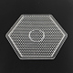 Tableros hexagonal abc plásticos utilizados para los hama beads de 5x5 mm de diy X-DIY-Q009-53-1