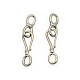 Brass Infinity Hook and S-Hook Clasps KK-J185-16P-1