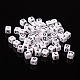Lettre chunky acrylique cube perles pour enfants bijoux X-PL37C9447-3