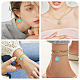 Подвески из эмали из сплава pandahall ENAM-TA0002-86B-9