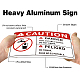 Segnali di avvertimento in alluminio UV protetti e impermeabili AJEW-WH0111-K14-4