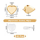 Kit de fabrication de pendentif coeur vierge unicraftale bricolage DIY-UN0005-12-3