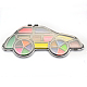 Drawing Painting Tool Nail Art Car Shape Plastic Watercolor Palette Dish Sets AJEW-A011-07-2