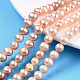 Fili di perle di perle d'acqua dolce coltivate naturali PEAR-N013-06J-1