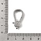 Застежки-клешни из прозрачной латуни с кубическим цирконием KK-Z078-47A-P-3