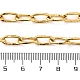 Placage ionique (ip) 304 chaînes à maillons ovales texturés en acier inoxydable CHS-K017-01G-3