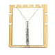 Stainless Steel Macrame Pouch Braided Gemstone Holder Pendant Necklace Making PW-WG22781-03-1