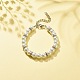 Pulsera de perlas de vidrio para mujer BJEW-JB08239-2