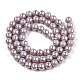 Chapelets de perles en verre opaque électrolytique GLAA-T032-P6mm-AB07-3