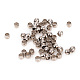 304 Edelstahl-Abstandhalter-Perlen, Rondell, Edelstahl Farbe, 2x1.4 mm, Bohrung: 1.2 mm