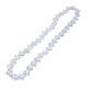 Transparentes perles de verre de galvanoplastie brins EGLA-C002-PL01-2