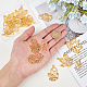 OLYCRAFT 20PCS Druzy Shape Open Bezel Charms 5-Style Alloy Frame Pendants Color-Lasting Hollow Resin Frames with Loop for Resin Jewelry Making – Gold PALLOY-OC0002-06-RS-3