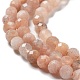 Chapelets de perles de pierre de lune de pêche naturelle G-J400-E16-02-3MM-4