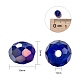 10 Colors Electroplate Glass Beads EGLA-X0006-01B-6mm-4